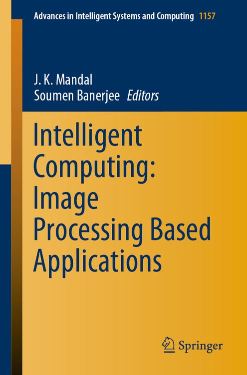 Produktbild: Intelligent Computing: Image Processing Based Applications