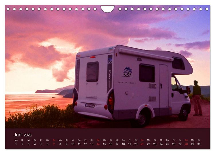 Produktbild: Wohnmobil-Reisen (Wandkalender 2026 DIN A4 quer), CALVENDO Monatskalender