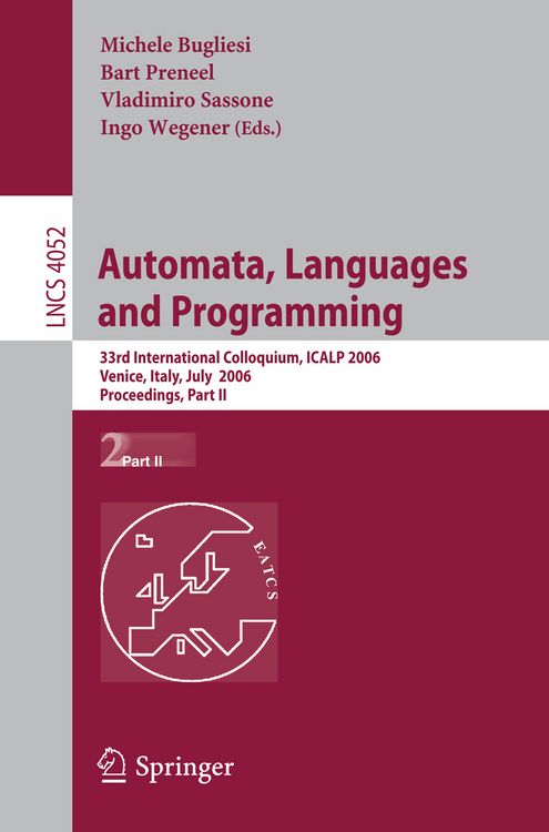 Produktbild: Automata, Languages and Programming