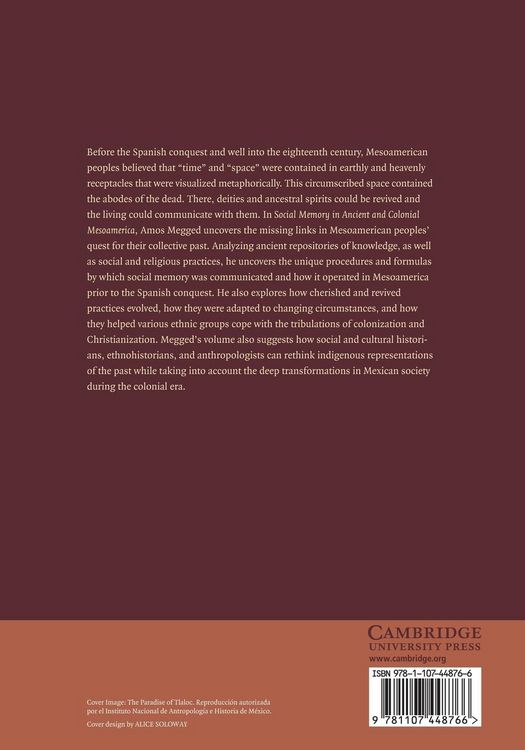 Produktbild: Social Memory in Ancient and Colonial Mesoamerica