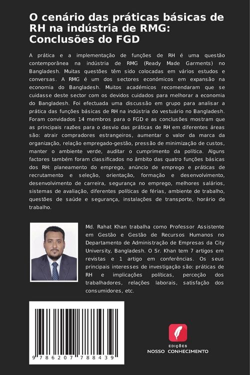 Produktbild: O cen&aacute;rio das pr&aacute;ticas b&aacute;sicas de RH na ind&uacute;stria de RMG: Conclus&otilde;es do FGD