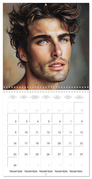 Produktbild: Men with irresistible charm (Wall Calendar 2026 12 &times; 12 Inch) CALVENDO 12 Month Wall Calendar