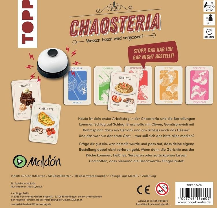 Produktbild: Chaosteria &ndash; Wessen Essen wird vergessen?