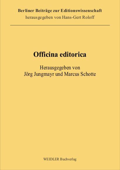 Produktbild: Officina editorica