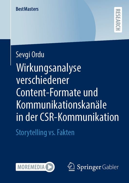 Produktbild: Wirkungsanalyse verschiedener Content-Formate und Kommunikationskan&auml;le in der CSR-Kommunikation