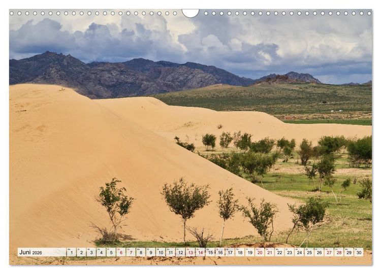 Produktbild: Mongolei Endlose Weite (Wandkalender 2026 DIN A3 quer), CALVENDO Monatskalender