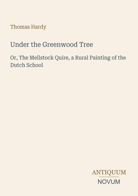 Produktbild: Under the Greenwood Tree
