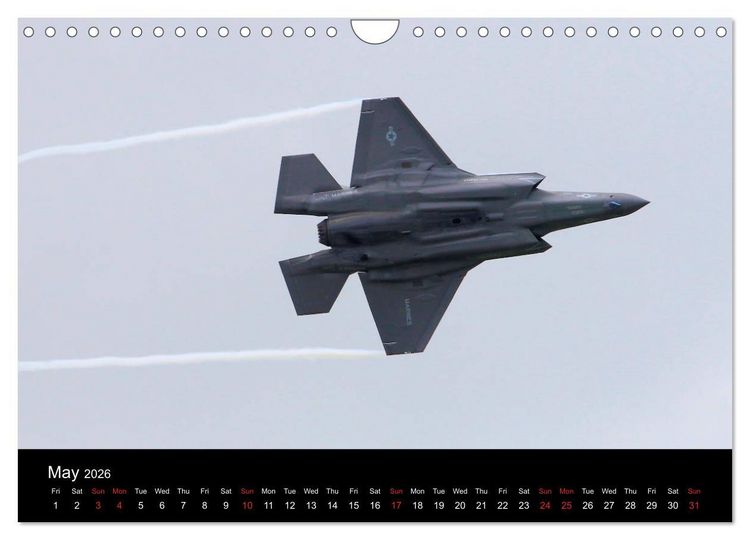 Produktbild: Lockheed Martin F35 Stealth Fighter (Wall Calendar 2026 DIN A4 landscape), CALVENDO 12 Month Wall Calendar