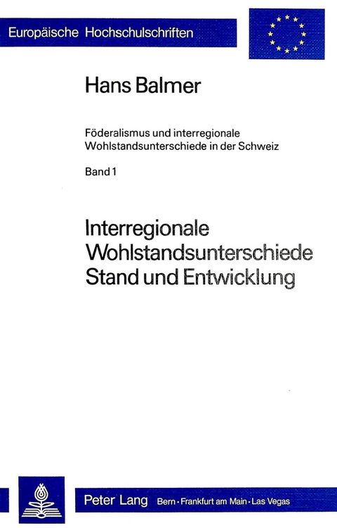 Produktbild: Interregionale Wohlstandsunterschiede- Stand und Entwicklung