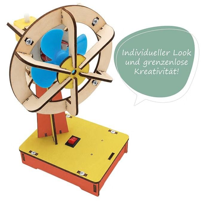 Produktbild: Fischertechnik 579973 - miniMINT, Breeze Buddy, Technik-Holzbausatz ab 8 Jahren