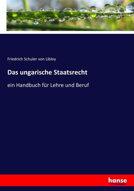 Produktbild: Das ungarische Staatsrecht