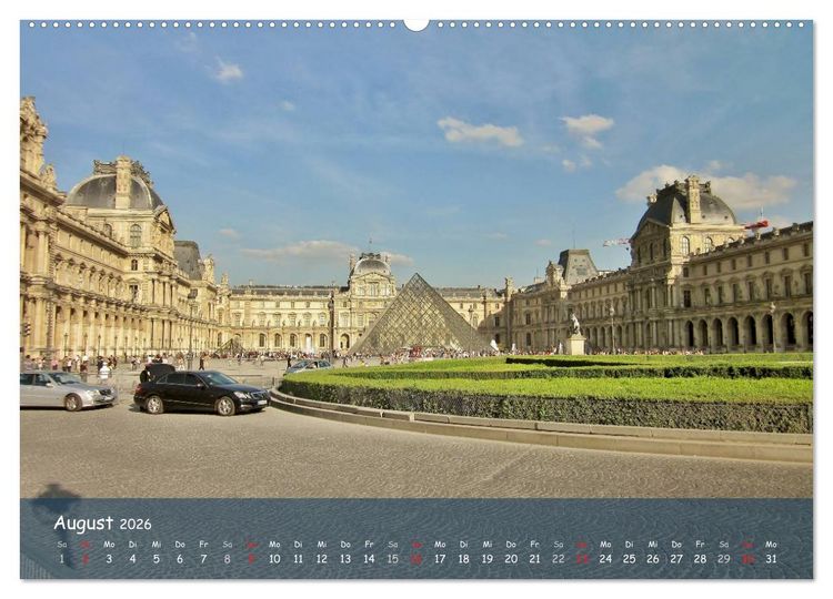 Produktbild: Paris (Wandkalender 2026 DIN A2 quer), CALVENDO Monatskalender