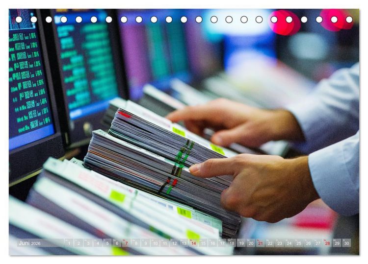 Produktbild: B&ouml;rsenkalender &ndash; der Kalender f&uuml;r Aktien, Trader und B&ouml;rsenprofis. (Tischkalender 2026 DIN A5 quer), CALVENDO Monatskalender