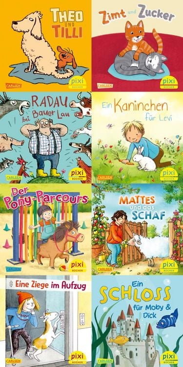 Produktbild: Pixi-8er-Set 306: Pixis Lieblingstiere (8x1 Exemplar)