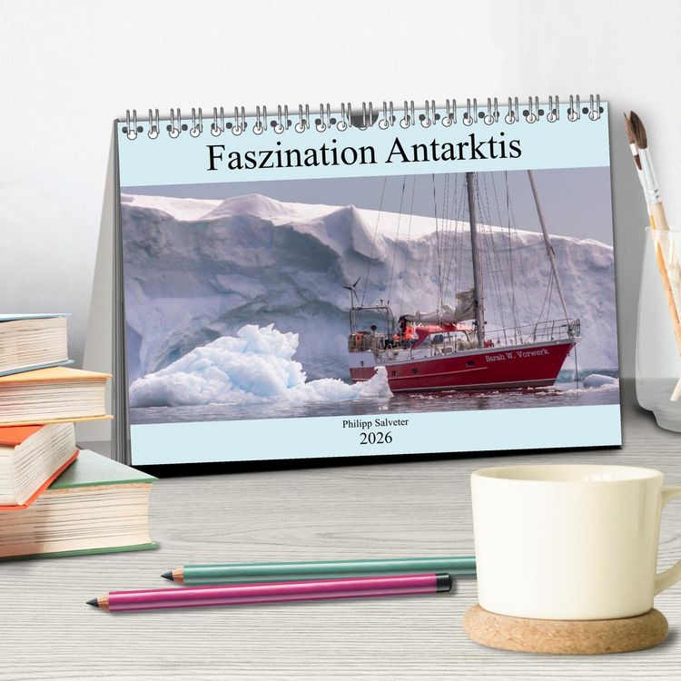 Produktbild: Faszination Antarktis (Tischkalender 2026 DIN A5 quer), CALVENDO Monatskalender