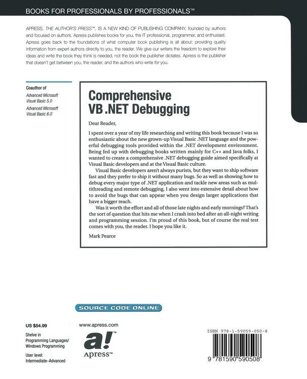 Produktbild: Comprehensive VB .NET Debugging