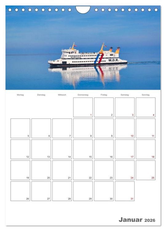 Produktbild: F&ouml;hr &hellip; verliebt in die Insel (Wandkalender 2026 DIN A4 hoch), CALVENDO Monatskalender