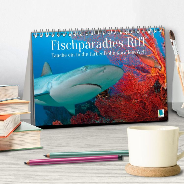 Produktbild: Fischparadies Riff (Tischkalender 2026 DIN A5 quer), CALVENDO Monatskalender
