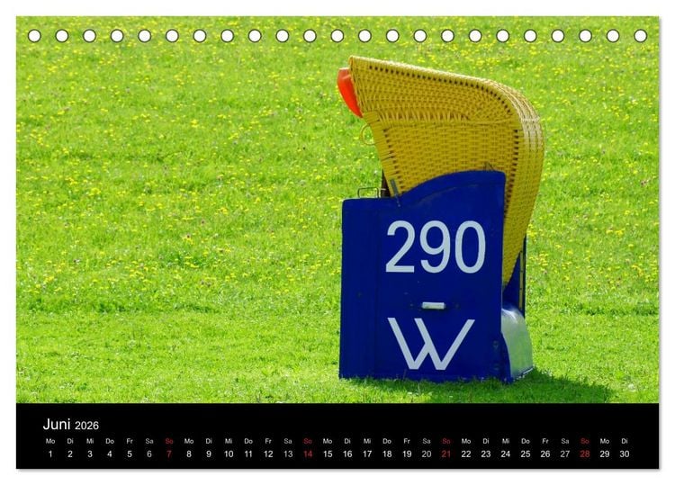 Produktbild: Cuxhaven an der Nordsee (Tischkalender 2026 DIN A5 quer), CALVENDO Monatskalender