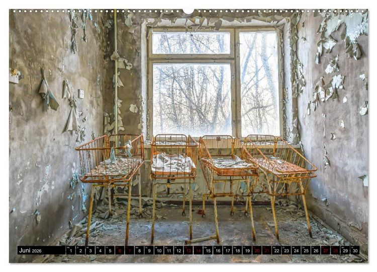Produktbild: Tschernobyl - Prypjat - Die radioaktive Geisterstadt (Wandkalender 2026 DIN A2 quer), CALVENDO Monatskalender