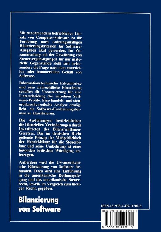 Produktbild: Bilanzierung von Software