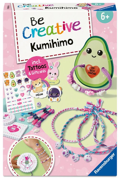 Produktbild: BeCreative Midi - Freundschaftsb&auml;ndchen Kumihimo & Tattoos Kawaii