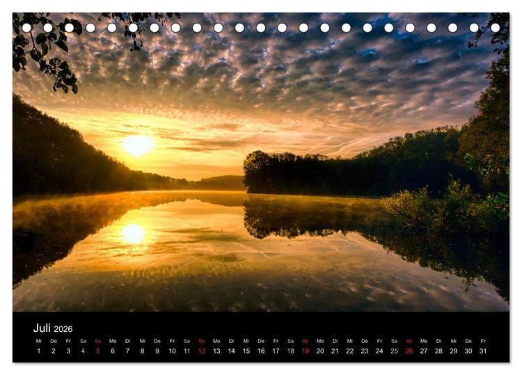 Produktbild: Die Farben des Niederrheins (Tischkalender 2026 DIN A5 quer), CALVENDO Monatskalender