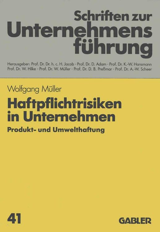 Produktbild: Haftpflichtrisiken in Unternehmen