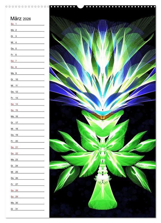 Produktbild: Textile Gewebekunst (Wandkalender 2026 DIN A2 hoch), CALVENDO Monatskalender