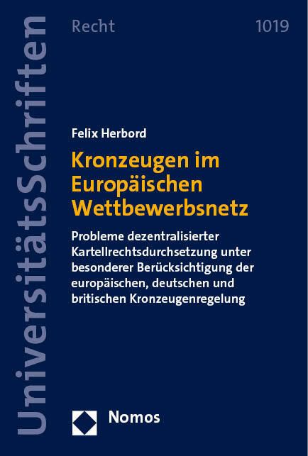 Produktbild: Kronzeugen im Europ&auml;ischen Wettbewerbsnetz