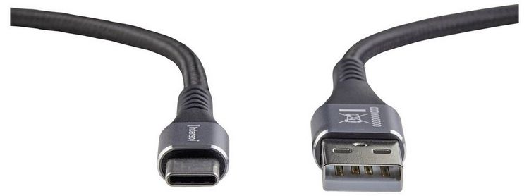 Produktbild: Intenso USB-Kabel 1.5m Schwarz 7901100