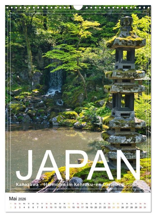 Produktbild: Japan PosterArt 2024 (Wandkalender 2026 DIN A3 hoch), CALVENDO Monatskalender