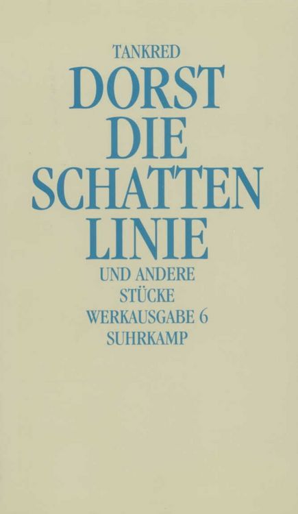 Produktbild: Werkausgabe 6. Die Schattenlinie und andere St&uuml;cke