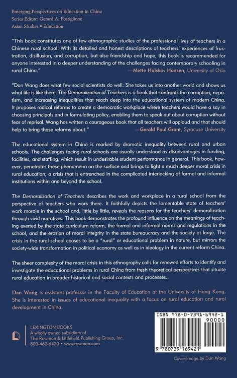 Produktbild: Demoralization of Teachers