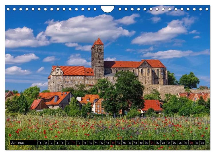 Produktbild: Quedlinburg - Welterbestadt im Harz (Wandkalender 2026 DIN A4 quer), CALVENDO Monatskalender