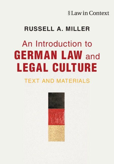 Produktbild: An Introduction to German Law and Legal Culture