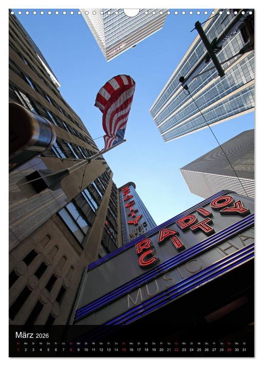 Produktbild: New York (Wandkalender 2026 DIN A3 hoch), CALVENDO Monatskalender