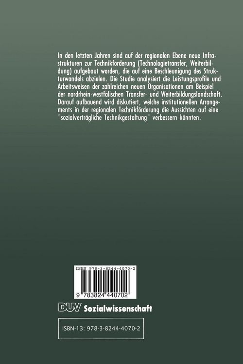 Produktbild: Mehr Technik in die Region
