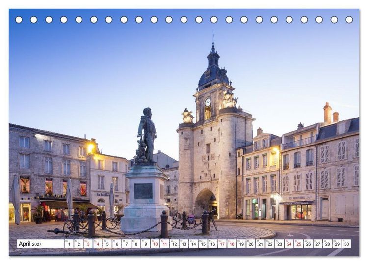 Produktbild: Momente einer Reise - Franz&ouml;sische Atlantikk&uuml;ste (Tischkalender 2027 DIN A5 quer), CALVENDO Monatskalender