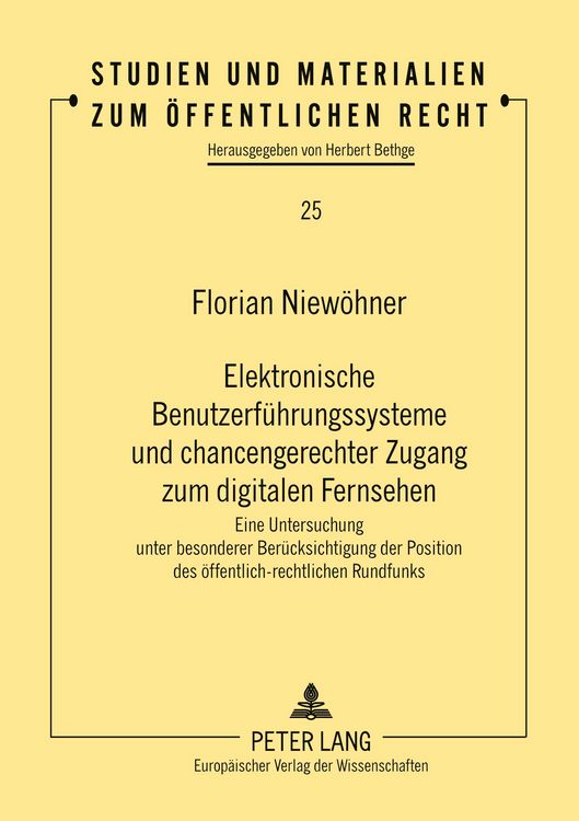 Produktbild: Elektronische Benutzerf&uuml;hrungssysteme und chancengerechter Zugang zum digitalen Fernsehen