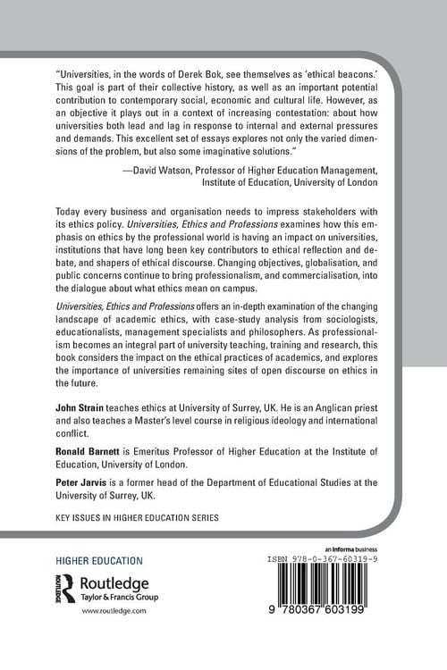 Produktbild: Universities, Ethics and Professions