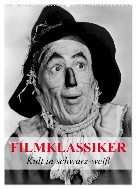 Produktbild: Filmklassiker - Kult in schwarz-wei&szlig; (Wandkalender 2026 DIN A2 hoch), CALVENDO Monatskalender