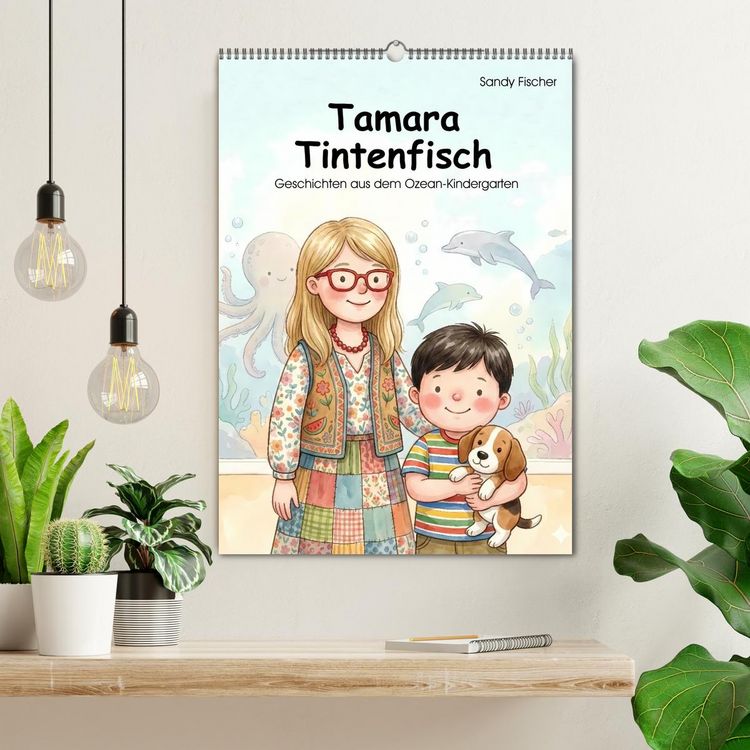 Produktbild: Tamara Tintenfisch (Wandkalender 2027 DIN A2 hoch), CALVENDO Monatskalender