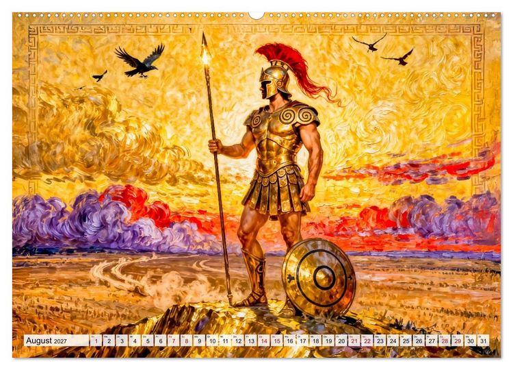 Produktbild: Die G&ouml;tter des Olymps - Die G&ouml;tter der Antike in epischen Bildern (hochwertiger Premium Wandkalender 2027 DIN A2 quer), Kunstdruck in Hochglanz