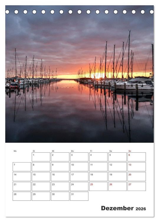 Produktbild: Warnem&uuml;nde Urlaub f&uuml;r zu Hause (Tischkalender 2026 DIN A5 hoch), CALVENDO Monatskalender