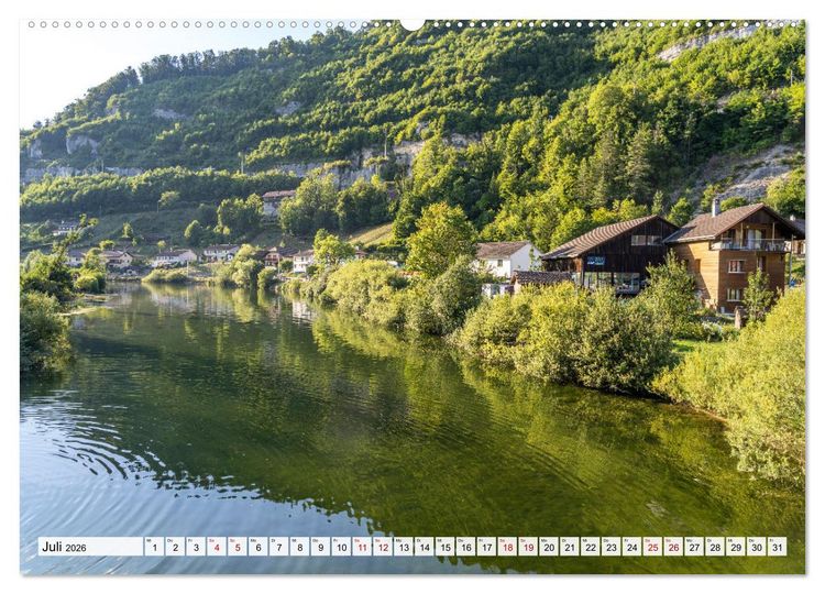 Produktbild: Schweiz - Saint-Ursanne (Wandkalender 2026 DIN A2 quer), CALVENDO Monatskalender