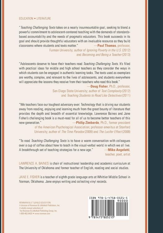 Produktbild: Teaching Challenging Texts