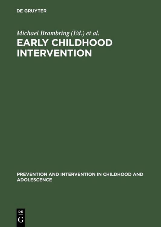 Produktbild: Early Childhood Intervention