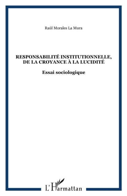 Produktbild: Responsabilite institutionnelle de la cr