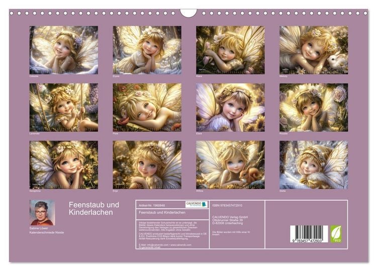 Produktbild: Feenstaub und Kinderlachen (Wandkalender 2026 DIN A3 quer), CALVENDO Monatskalender
